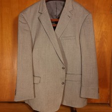 Oak Hill Sport Coat 4XL 58 60R Herringbone Gray