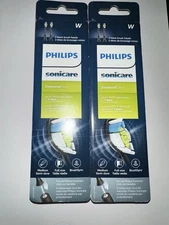 New Philips Sonicare W Diamond Clean Tooth Brush Replacement 4 Heads Black