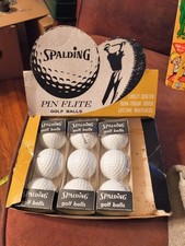 VINTAGE SPALDING PIN FLITE No. 1200 NOS WITH COMPLETE EPHEMERA 9 BALLS