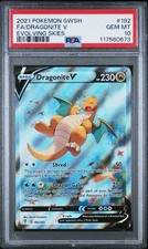 Dragonite V (Alternate Full Art) 192/203 SWSH07: Evolving Skies Holo PSA 10
