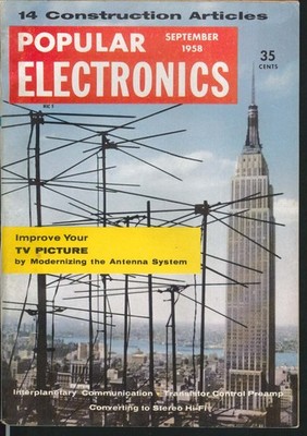 POPULAR ELECTRONICS Interpanetary Communication Transistor Control Preamp 9 1958