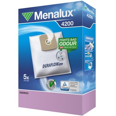 Menalux 4200 Staubsaugerbeutel für Daewoo RC 220 300 700 800 3204 4005 6005 ...