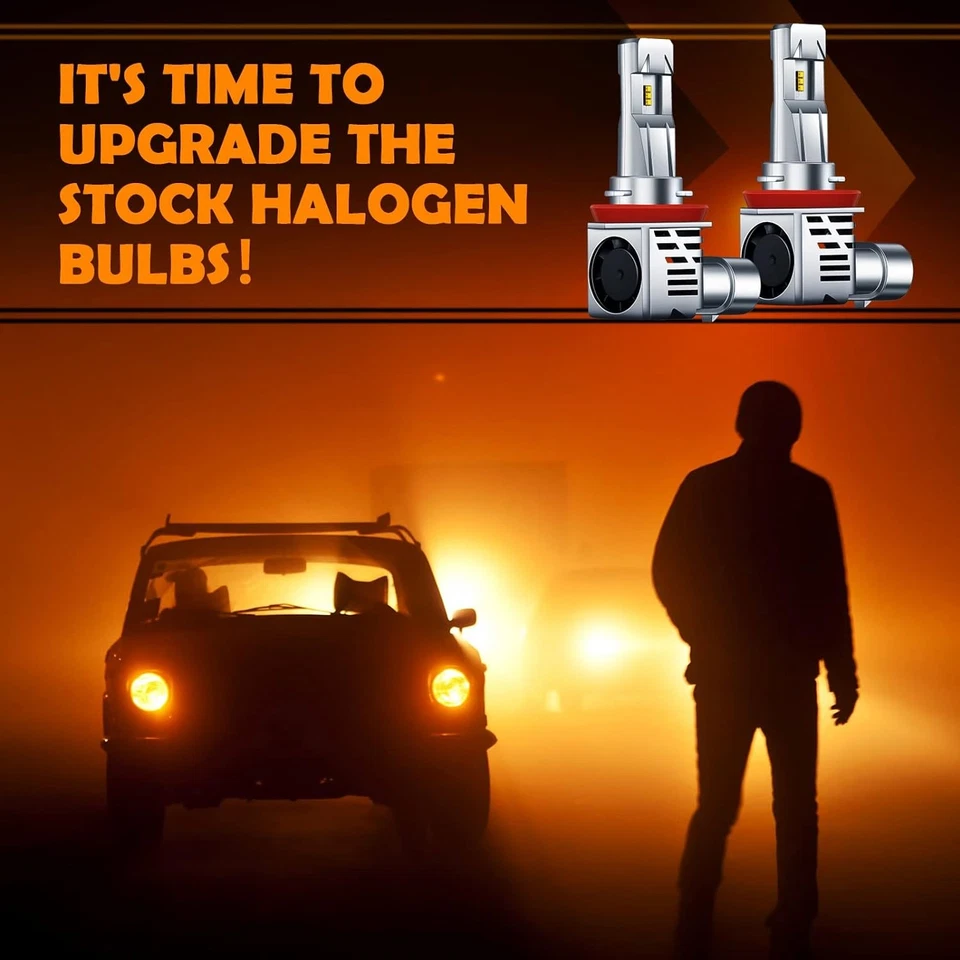 For 2006-2012 Chevy Malibu White LED Headlight High Low+Fog light bulb Kit - Image 4 of 4