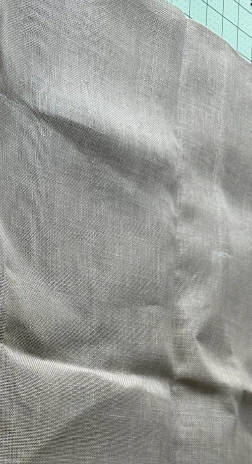 Zweigart fabric linen 26 count 36 x 52 inch natural dark tan - Image 2 of 2