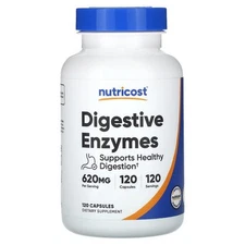 Digestive Enzyme Complex 335 Mg 120 Caps By Nutricost