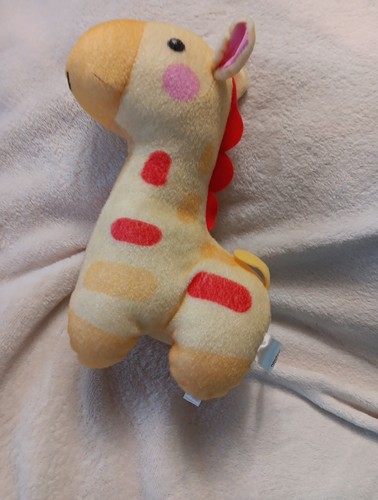 Fisher Price Giraffe Soothe and Glow Yellow Music Light Plush 9" Baby 2013 Works
