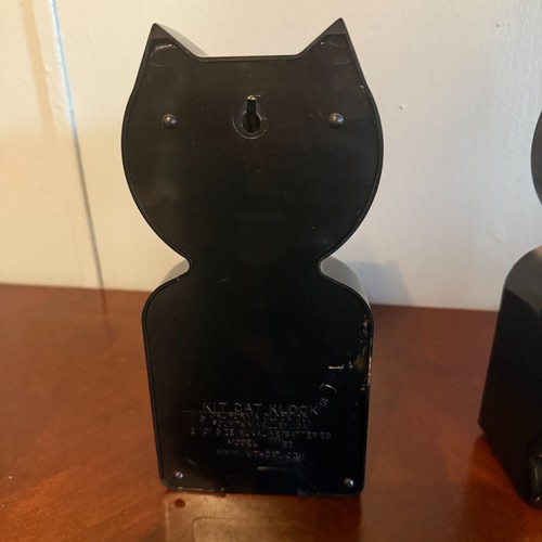 2 Classic Kit Cat Klock Model B2 Black California Clock Co Retro Vtgno tested - Picture 6 of 6