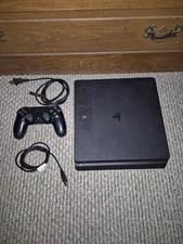 Sony PlayStation 4 PS4 Slim Console, Power Cable, Controller- Tested CUH-2115B