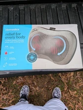 Homedics Contoured Gel Massage Pillow - Brand New (small tear In Box)