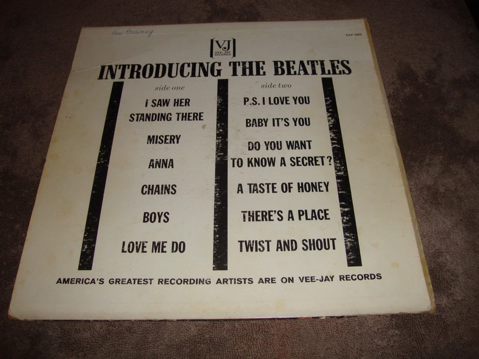 Introducing The Beatles 1964 Version 1 Vee Jay Oval Love Me Do / PS I Love You - Image 3 of 4