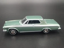 1963 63 DODGE POLARA GREEN RARE 1/64 SCALE COLLECTIBLE DIORAMA DIECAST MODEL CAR
