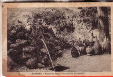 POSTCARD SARNANO FP TRAVEL 1937 SOURCE MINERAL WATER S. GIACOMO FIASCO