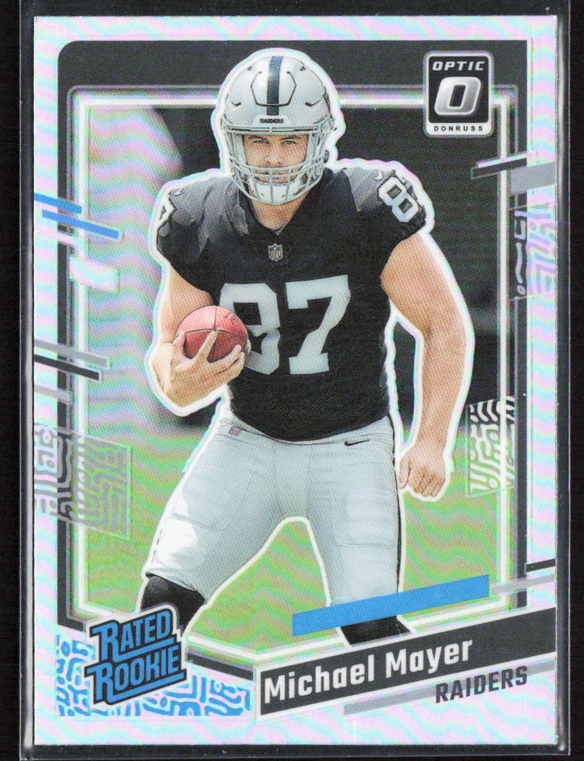 2023 Panini Donruss Michael Mayer Optic Preview Holo Prizm Rookie RC #361