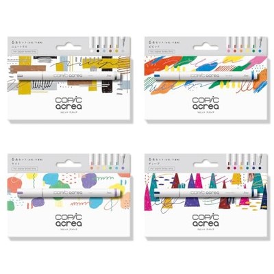 Copic Acrea 24 Farben Set Wasserbasierte Marker Stifte 4x6 Stück Sets AC24-FU...