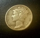 1944 Mercury Dime Silver 10C US Coin Circulated Business Strike