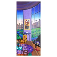 Fanch Ledan, "Salon Rotonde" Limited Edition Serigraph on Canvas, AP Numbered In