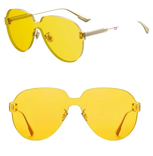 小物 ChristianDior DIOREVENINGF sunglasses Christian Dior Vintage 2271 80 Yellow Red Gold Sunglasses Frames