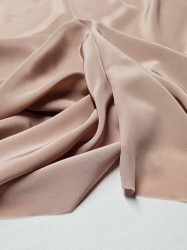 John Lewis 100% Silk Crepe Fabric In Nude - 2m