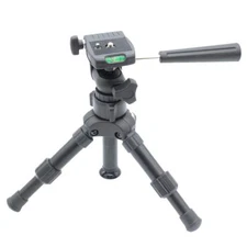 Portable Mini Folding Solid Aluminum Tripod w/ Level f Sony,Nikon,Canon,Samsung