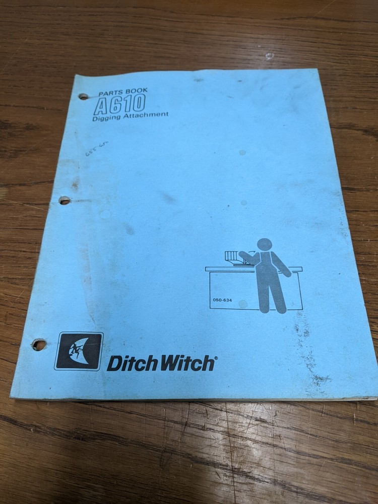 Ditch Witch A610 Digging Attachment Parts Manual Guide