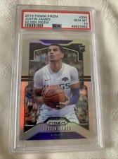 Justin James 2019 Panini Prizm Silver Rookie Basketball Card #295 PSA 10