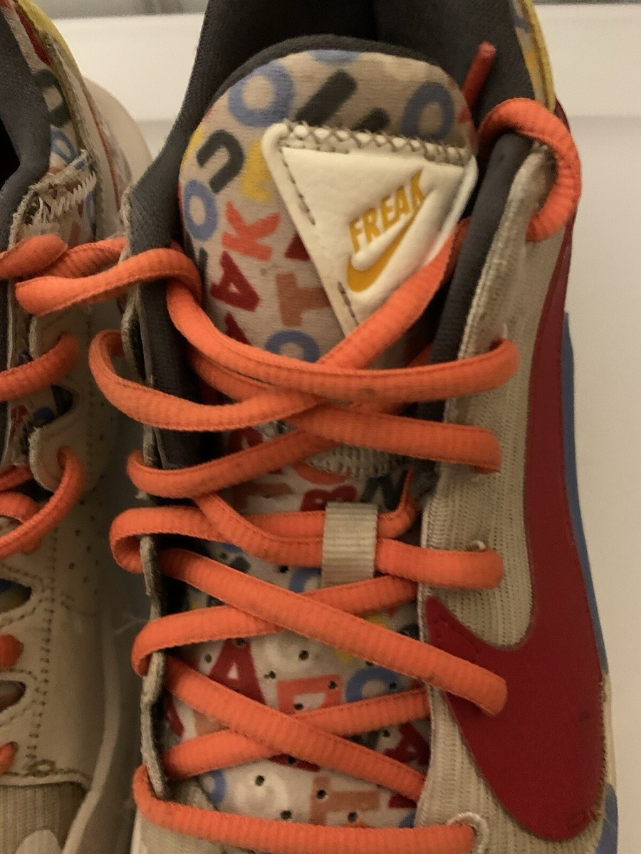 Nike Zoom Freak Alphabet Soup Desert Sand Gym Red Sail Mens