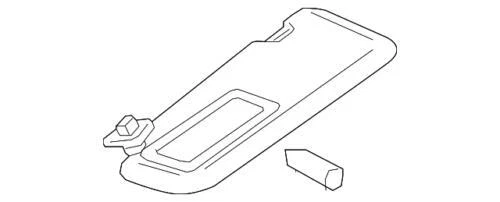Genuine Mazda Sun-Visor TK80-69-320-75