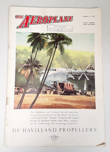 6 Issues of The Aeroplane Magazine, Feb-Apr 1954, Vintage, British Aviation - Picture 5 of 7