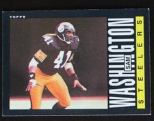 1985 Topps Sam Washington Pittsburgh Steelers NFL Football Card #364