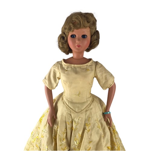 Bonomi Italy Hard Plastic Flirty Eye Fashion Girl Doll 19-1/2" Vintage 1950s - Picture 2 of 12
