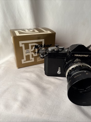 Nikon Nikkormat FTN Japan Camera Nikkor-H Nippon Kogaku Auto 1:2 50mm W Hood - Picture 4 of 13