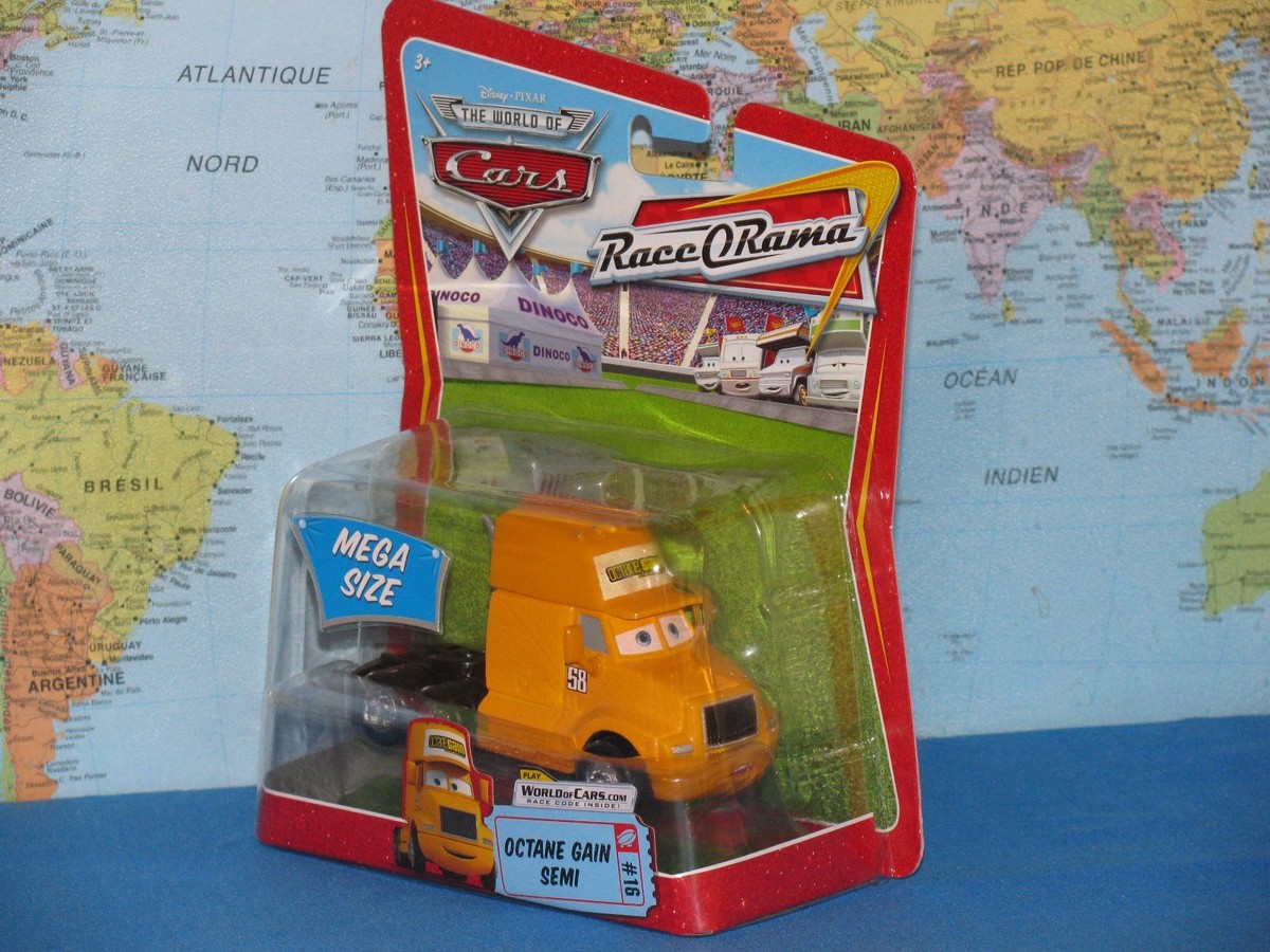 DISNEY THE WORLD OF CARS RACE O RAMA OCTANE GAIN SEMI #16 MEGA