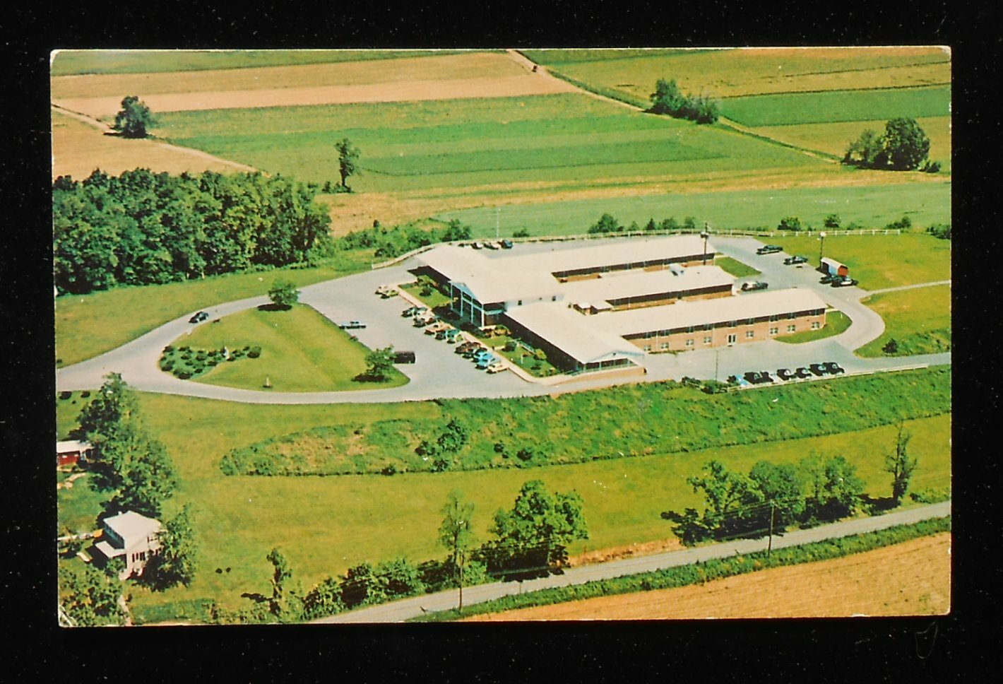 1960s Aerial View Fairmount Rest Home Ephrata PA Lancaster Co Postcard