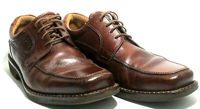 Ecco Men\'s Cognac Brown Leather Lace-Up Oxfords ECCO Mens Size 9 Vitrus Cap Toe Lace Up Oxford Brown Cognac  main image 3