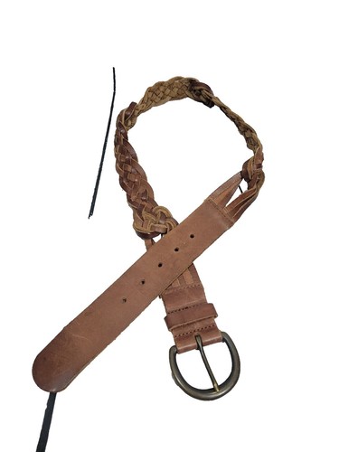 Abercrombie & Fitch Brown Leather‎ Woven Belt Sz. M/L Abercrombie & Fitch Men main image 3