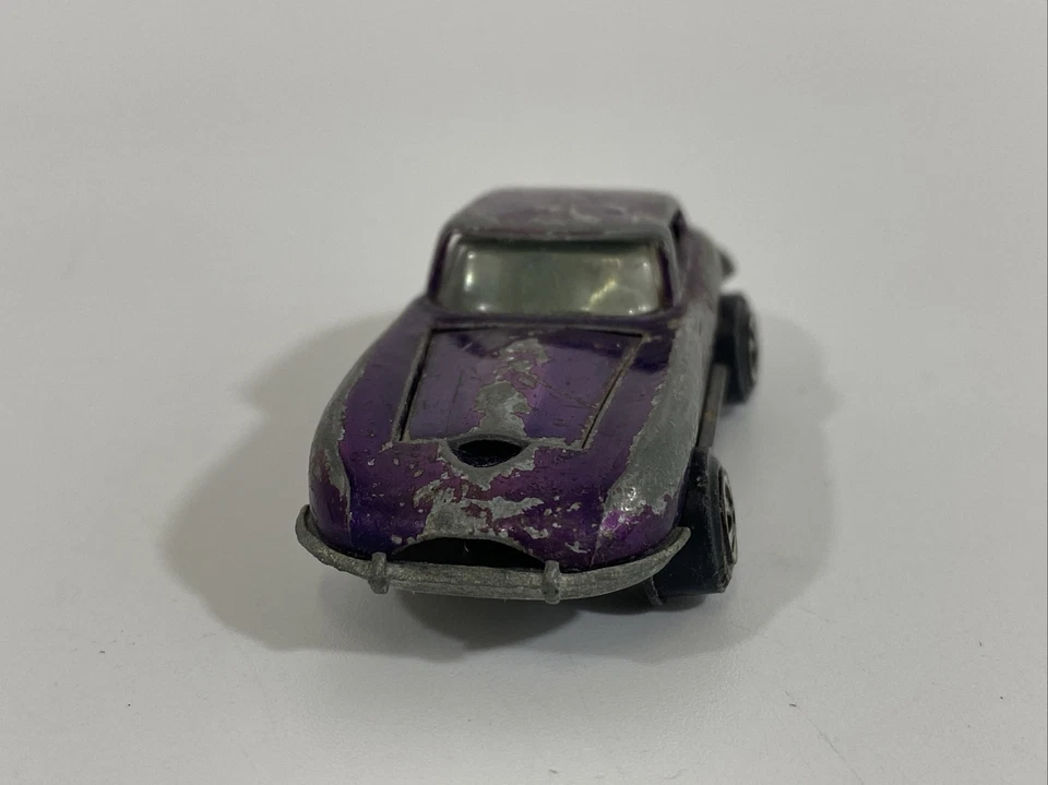 Topper Original JOHNNY LIGHTNING - Púrpura PERSONALIZADO JAGUAR XKE Redline Necesita Reparación Foto 2 de 4