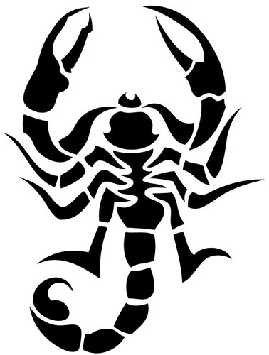 (nr91)tribal tattoo scorpion decal vinyl sticker