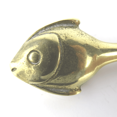 Fisch Brieföffner Messing Mid Century Fish Letter Opener Style Walter Bosse 50er - Bild 2 von 5