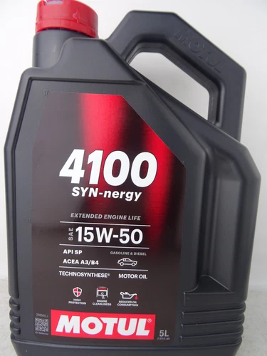 Motul 4100 SYN-nergy 15W50 Motoröl 15W-50 ACEA A3/B4 API SP 5L
