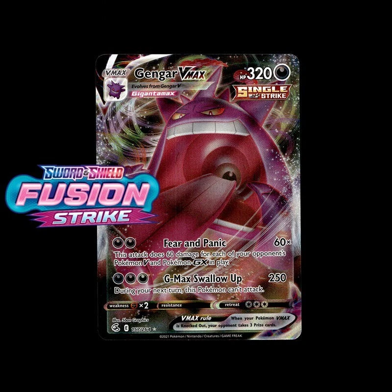 Gengar VMAX 157/264 Swsh08: Fusion Strike for sale | eBay