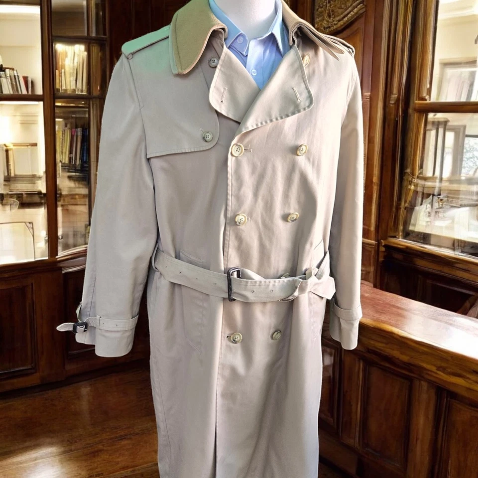 Gabardina de doble botonadura 42r forro de lana extraíble Nordstrom Hong Kong Foto 4 de 4