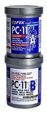 2 Part Marine Epoxy Adhesive Paste 1 lb Bonds Dry Wet  Underwater 2 Cans 