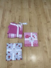F & F Ladies Short Sleeve Pyjama Set - Heart, Strawberry, Check, Apple Cotton