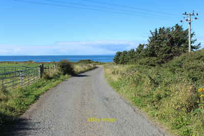 Photo 6x4 Road to Girvan Waste Water Treatment Works Dipple 2 c2015