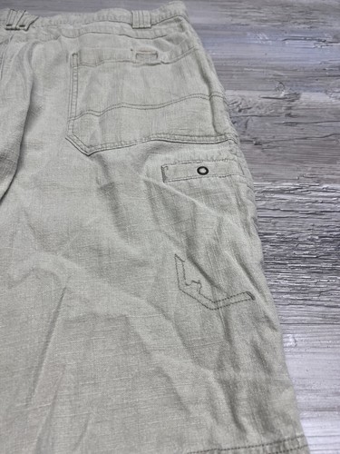 Royal Robbins Shorts Mens Sz 38 Linen Blend Beige Hiking Outdoor Casual 5 Pocket - 第 5/9 張圖片