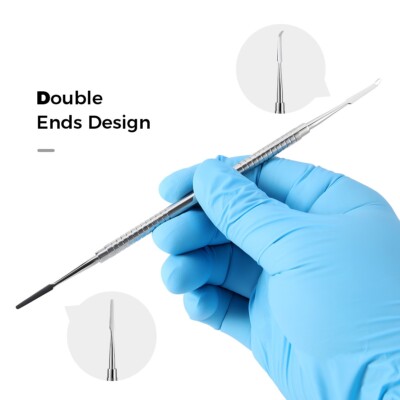Espátula de Cemento Dental Instrumento de Doble Punta para Restauración Dental
