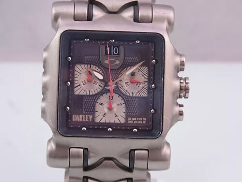 Oakley Minute Machine Titanium Chronograph Sapphire Glass Men's Watch