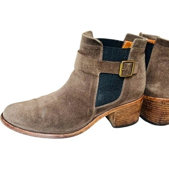 ALBERTO FERMANI Carina 麂皮踝靴鸽子尺寸 40 US 9.5 — 第 3/4 张图片