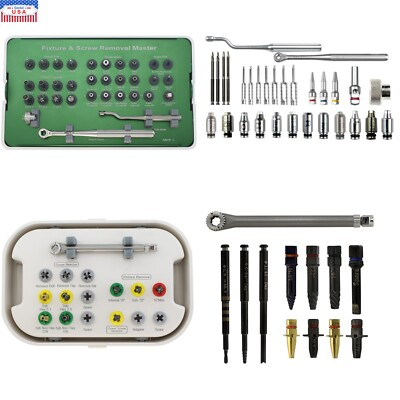 #ad #ad Implant Fixture amp; Fractured Screw Removal Kit Drill Bar Tap MCT FSRK 02 HeaNeam $489.99