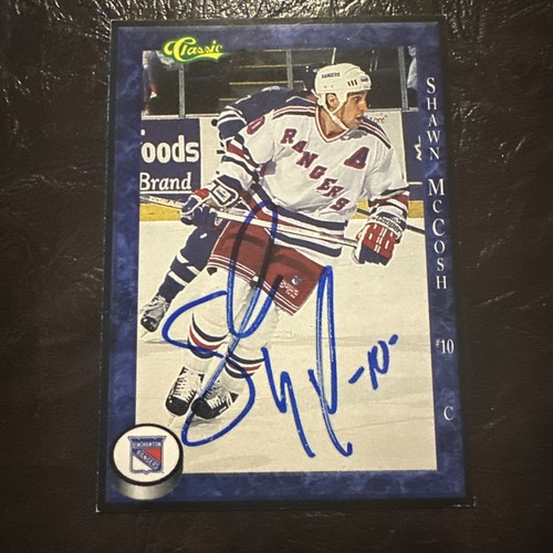 1992-93 Classic Binghamton Rangers (AHL) Shawn McCosh Signed Auto Hockey Card - Picture 2 of 3